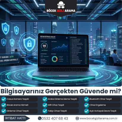 Bilgisayarınız Gerçekten Güvende mi? Casus Yazılım, Virüs ve Zararlı Yazılım Tespiti