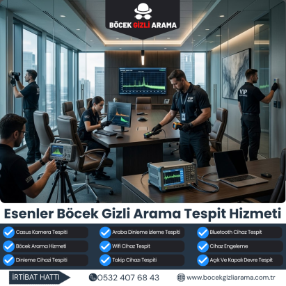 Esenler Böcek Gizli Arama Tespit Hizmeti